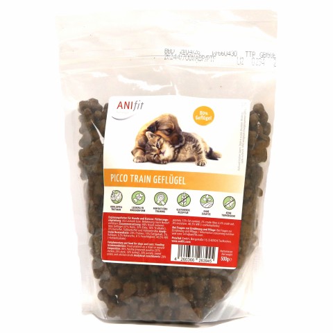 Hond Kat Snacks Picco Train Gevogelte 500g 1 Stuk -1- Anifit